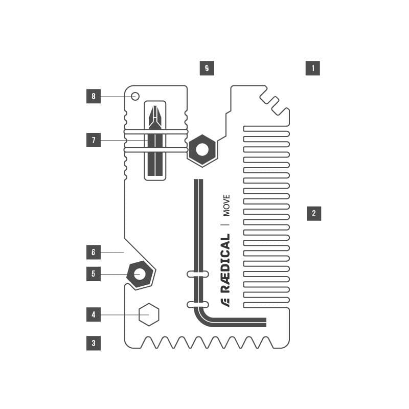 Move Comb Multi-tool - Rӕdical Raedical 