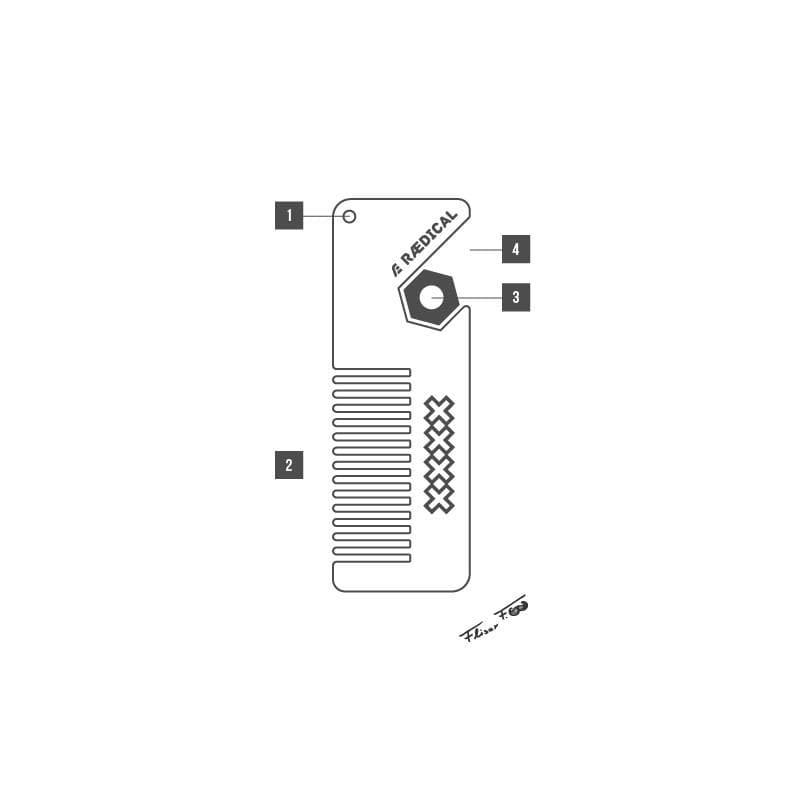 Urban XXXX Comb Multi-tool - Rӕdical Raedical 