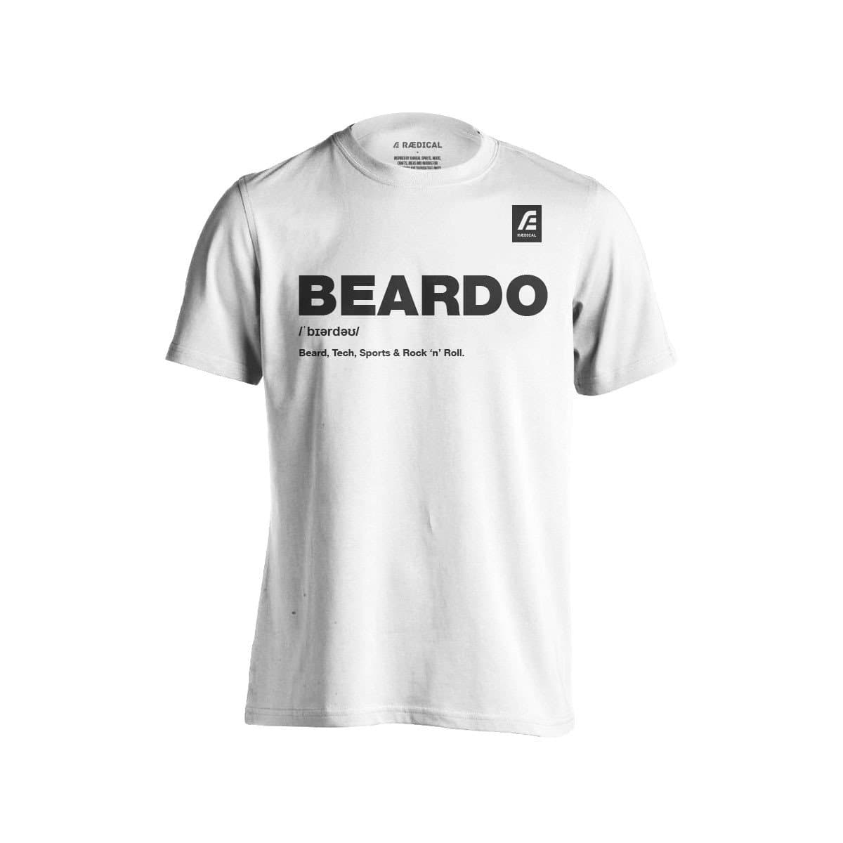 Raedical Beardo Tee White - Rӕdical Raedical